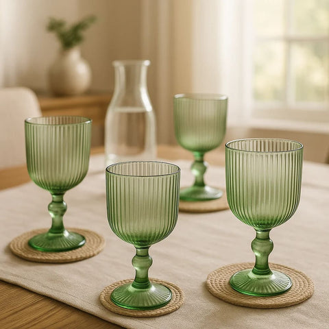 Verre VERT OLIVE Coin du meuble paris
