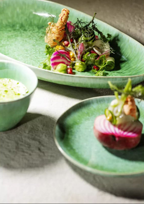 Assiette en grès TREILLE Ø17cm Pomax Coin du Meuble Paris