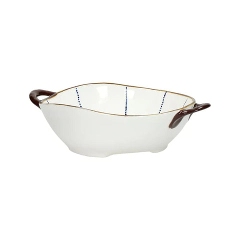 Plat en porcelaine ANAFI moyen POMAX COIN DU MEUBLE PARIS