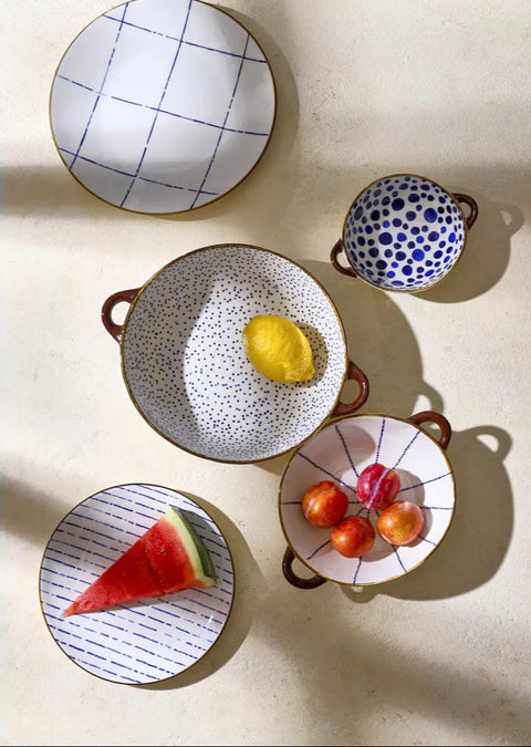 Plat en porcelaine ANAFI petit POMAX COIN DU MEUBLE PARIS