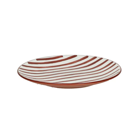 Assiette en porcelaine MYKONOS Ø20.3cm POMAX COIN DU MEUBLE PARIS