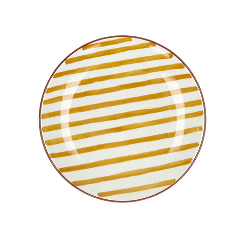 Assiette en porcelaine MYKONOS Ø20.3cm POMAX COIN DU MEUBLE PARIS