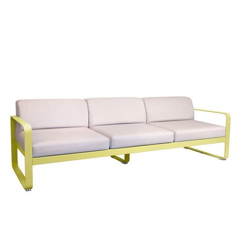 Sofa Bellevie para tres personas cojin PEARL de la marca fermob. comprar fermob online en rincon del mueble. RDM Online.