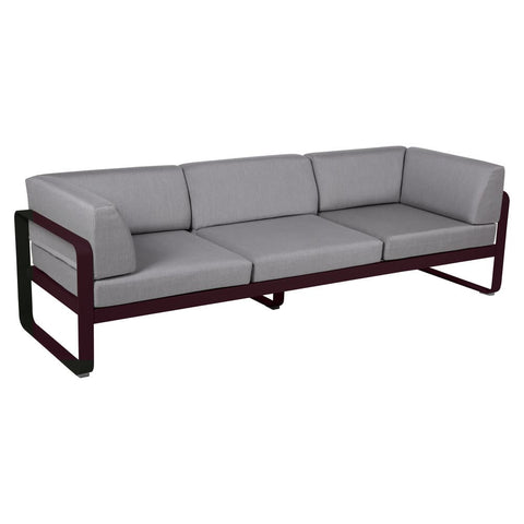 Sofá club BELLEVIE para 3 personas de la marca francesa Fermob. Comprar Fermob online. Rincón del Mueble