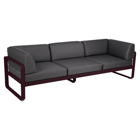 Sofá club BELLEVIE para 3 personas de la marca francesa Fermob. Comprar Fermob online. Rincón del Mueble