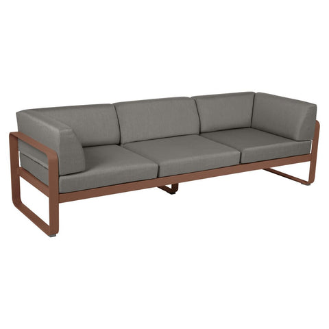 Sofá club BELLEVIE para 3 personas de la marca francesa Fermob. Comprar Fermob online. Rincón del Mueble