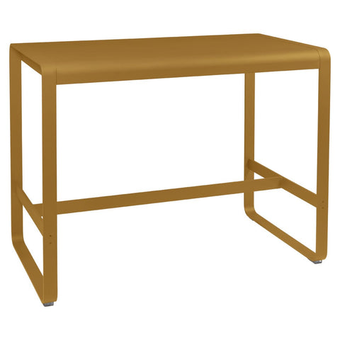 Table haute BELLEVIE de 140 x 80 x 105 cm de la marque française Fermob. Acheter Fermob en ligne. 