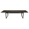 Table extensible à deux rallonges BIARRITZ de 200/300x100cm