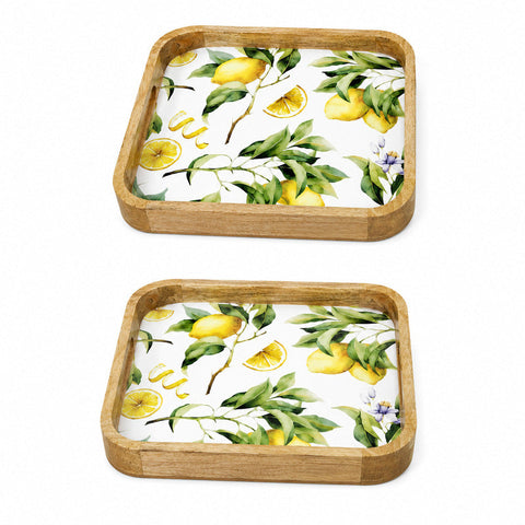 Plateau en bois CITRONS