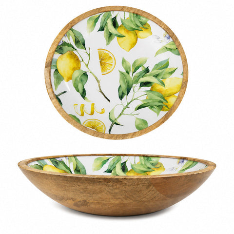 Bol en bois CITRONS