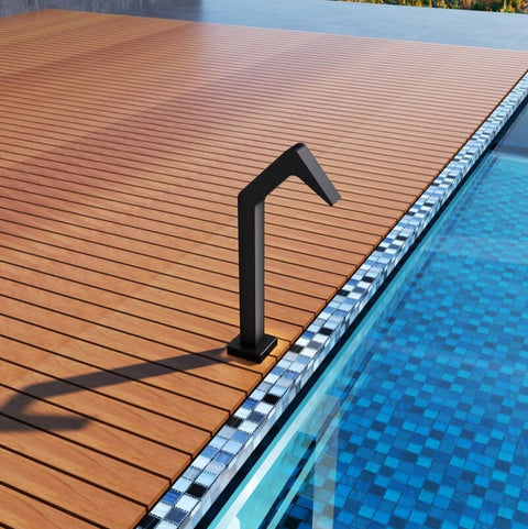 Cascade pour piscine avec pulvérisation NIAGARA 6cm noir mat POOLIMEX COINN DU MEUBLE PARIS