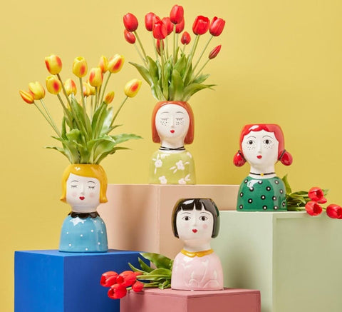 Vase visage en céramique CDM Paris mimi