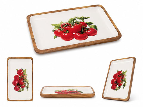 Plateau en bois TOMATES