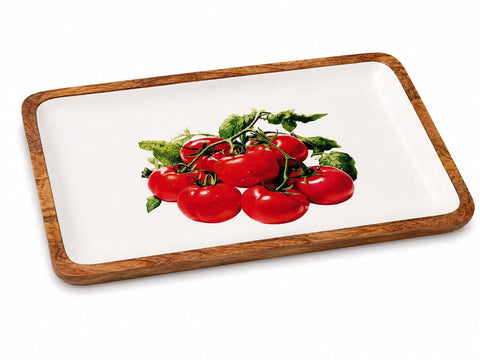 Plateau en bois TOMATES