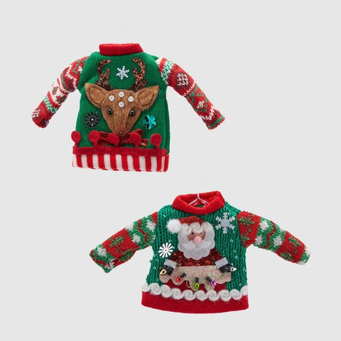 Décoration pour sapin PULL DE NOËL