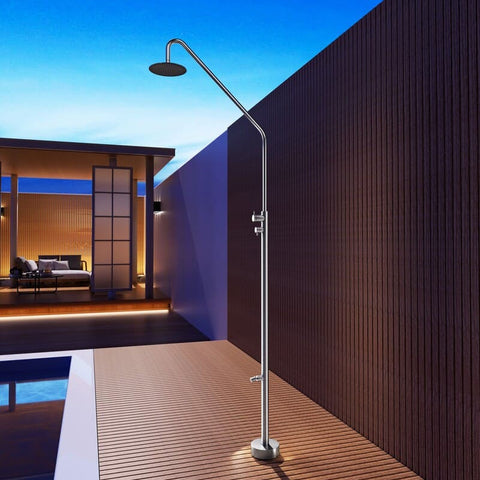 Douche de piscine DAKOTA avec lave-pieds POOLIMEX COIN DU MEUBLE PARIS