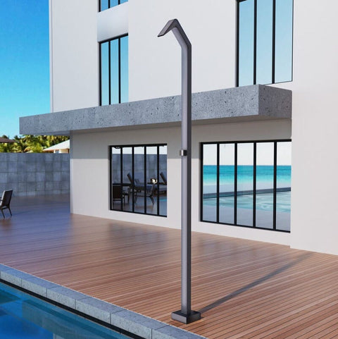 Douche de piscine NIAGARA gris cobalt POOLIMEX COIN DU MEUBLE PARIS
