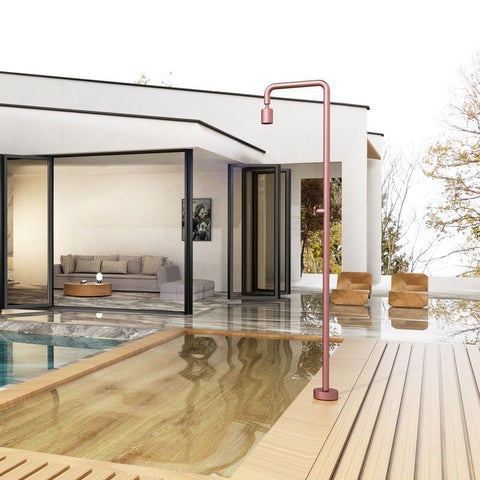Douche de piscine POOL rose corail POOLIMEX COIN DU MEUBLE PARIS