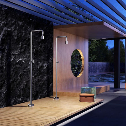 Douche de piscine POOL acier POOLIMEX COIN DU MEUBLE PARIS