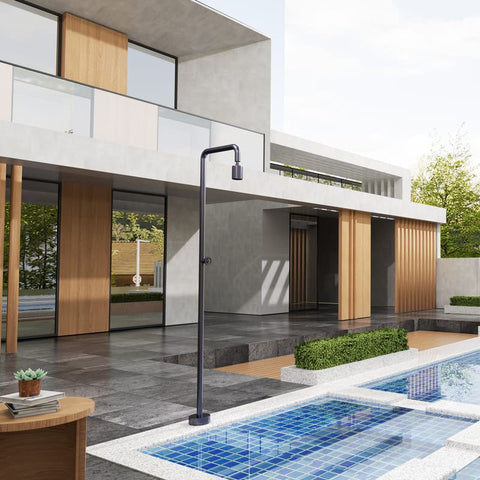 Douche de piscine POOL gris cobalt POOLIMEX COIN DU MEUBLE PARIS