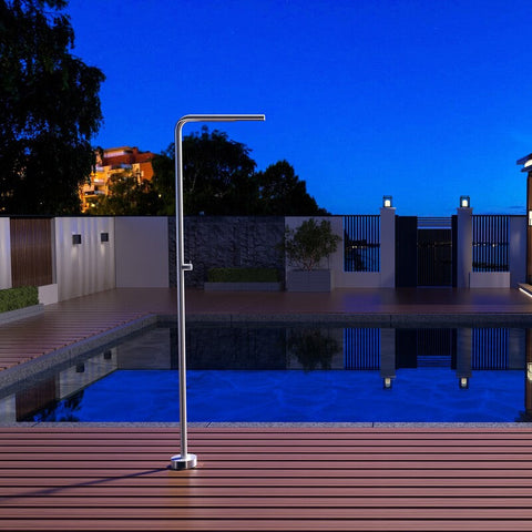 Douche de piscine TEXAS acier POOLIMEX COIN DU MEUBLE PARIS