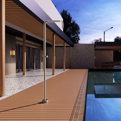 Douche de piscine UTAH moka POOLIMEX COIN DU MEUBLE PARIS