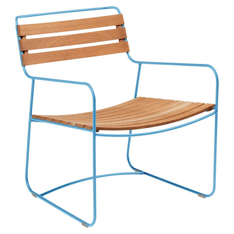 Fauteuil bas en teck SURPRISING
