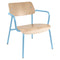 Fauteuil bas en chêne STUDIE