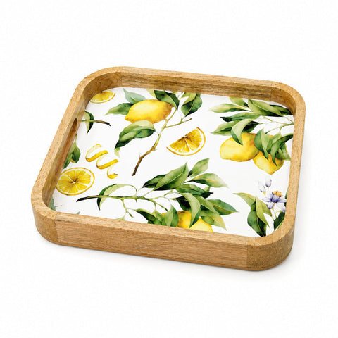 Plateau en bois CITRONS