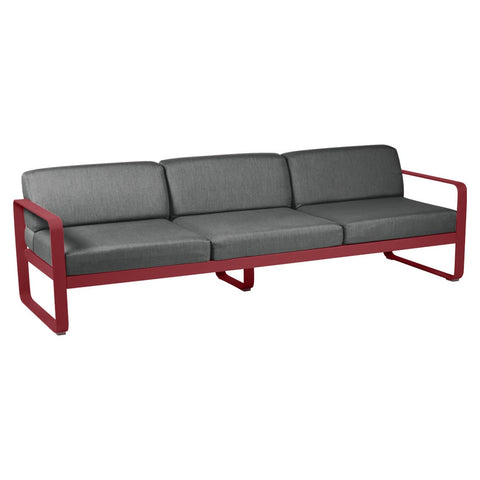 Canapé BELLEVIE pour 3 personnes de la marque française Fermob. CDM