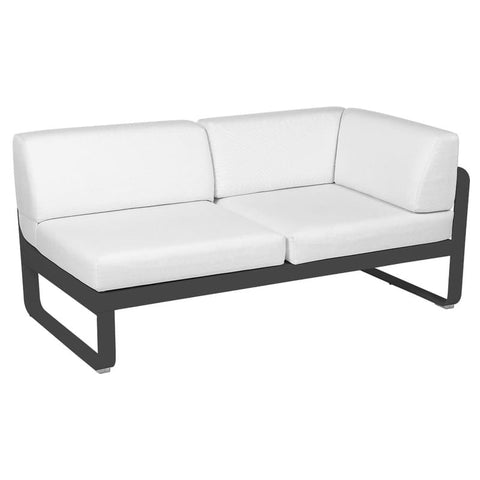 Módulo derecho esquina BELLEVIE 2 plazas. Colección Bellevie comprar online mobiliario Fermob exterior e interior. Rincón del Mueble RDM Madrid España.