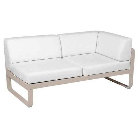 Módulo derecho esquina BELLEVIE 2 plazas. Colección Bellevie comprar online mobiliario Fermob exterior e interior. Rincón del Mueble RDM Madrid España.