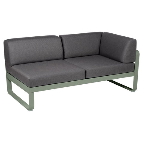 Módulo derecho esquina BELLEVIE 2 plazas. Colección Bellevie comprar online mobiliario Fermob exterior e interior. Rincón del Mueble RDM Madrid España.