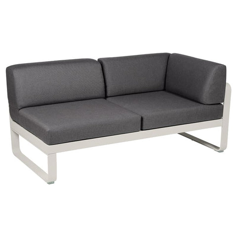 Módulo derecho esquina BELLEVIE 2 plazas. Colección Bellevie comprar online mobiliario Fermob exterior e interior. Rincón del Mueble RDM Madrid España.