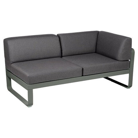 Módulo derecho esquina BELLEVIE 2 plazas. Colección Bellevie comprar online mobiliario Fermob exterior e interior. Rincón del Mueble RDM Madrid España.