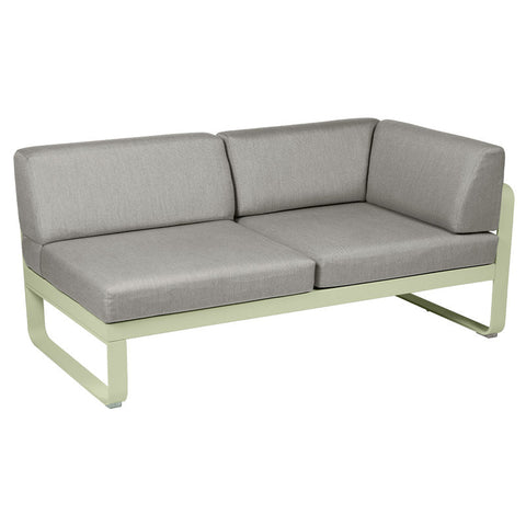 Módulo derecho esquina BELLEVIE 2 plazas. Colección Bellevie comprar online mobiliario Fermob exterior e interior. Rincón del Mueble RDM Madrid España.Module d’angle droit 2 places BELLEVIE FERMOB CDM PARIS