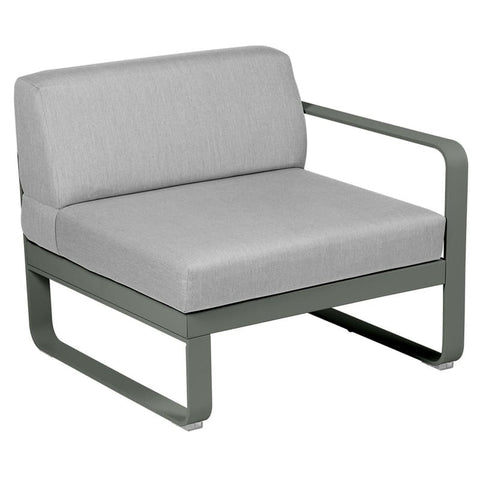Módulo derecho BELLEVIE 1 plaza. Rincón del Mueble RDM Madrid España. Colección Bellevie de la marca FERMOB. Comprar online mobiliario exterior e interior Fermob.