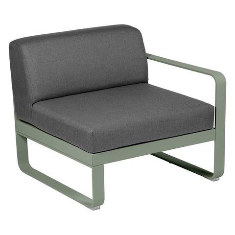 Módulo derecho BELLEVIE 1 plaza. Rincón del Mueble RDM Madrid España. Colección Bellevie de la marca FERMOB. Comprar online mobiliario exterior e interior Fermob.