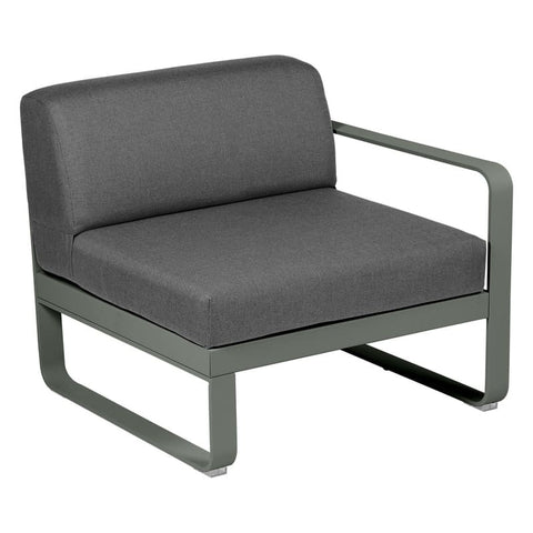 Módulo derecho BELLEVIE 1 plaza. Rincón del Mueble RDM Madrid España. Colección Bellevie de la marca FERMOB. Comprar online mobiliario exterior e interior Fermob.