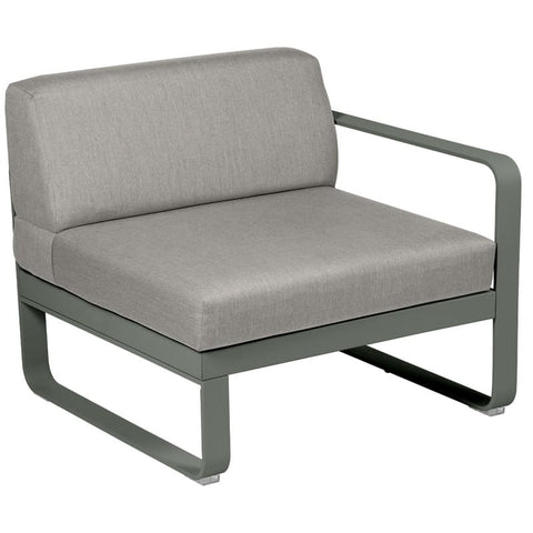 Módulo derecho BELLEVIE 1 plaza. Rincón del Mueble RDM Madrid España. Colección Bellevie de la marca FERMOB. Comprar online mobiliario exterior e interior Fermob.