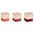 Lot tricolore de 3 photophores CUUB 8 cm