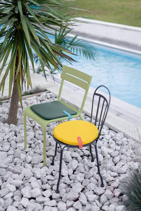 Coussin pour chaises FERMOB de 41 x 38 cm | Collection Luxembourg | Rincón del Mueble RDM Madrid Espagne en ligne | Accessoire d’extérieur