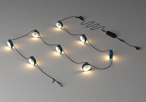 Guirlande lumineuse extérieure HOOP de la marque Fermob. Acheter Fermob en ligne