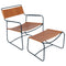 Fauteuil bas en cuir SURPRISING Fermob Coin du Meuble