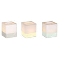 Lot tricolore de 3 photophores CUUB 8 cm