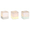 Lot tricolore de 3 photophores CUUB 8 cm