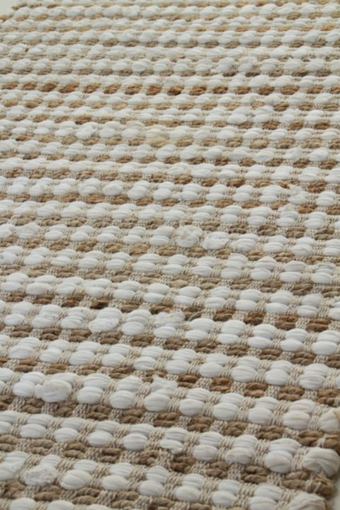 Tapis jute et coton 60x120cm 