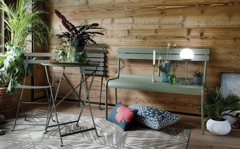 Banc avec dossier pour 2/3 personnes LUXEMBOURG Fermob en ligne Espagne | Rincón del Mueble | rincondelmueble.com